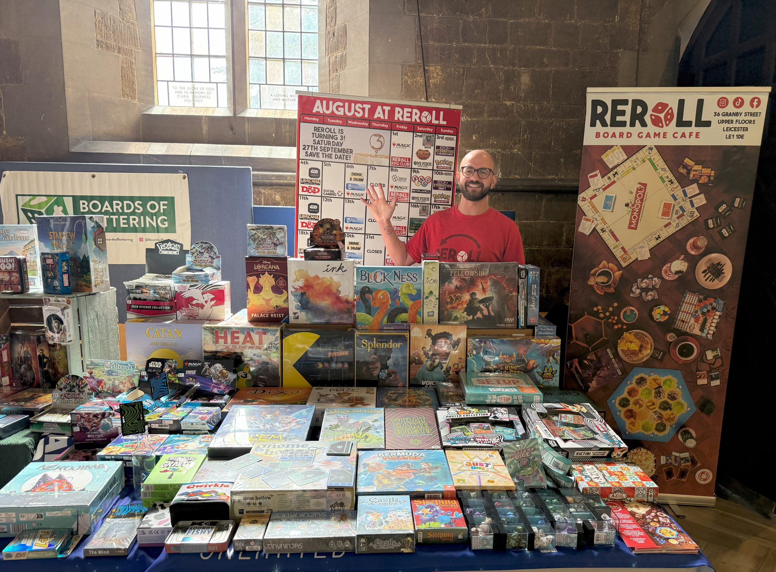 Sam Cunnington of Reroll Board Game Cafe
